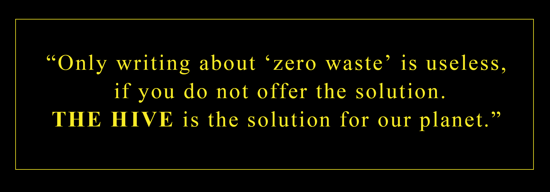 zero wasteの考え